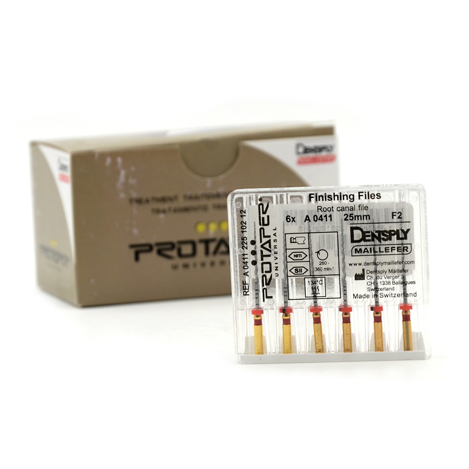 ProTaper Files Niti Dental Dentsply Rotary Universal Engine finishing F2 25MM