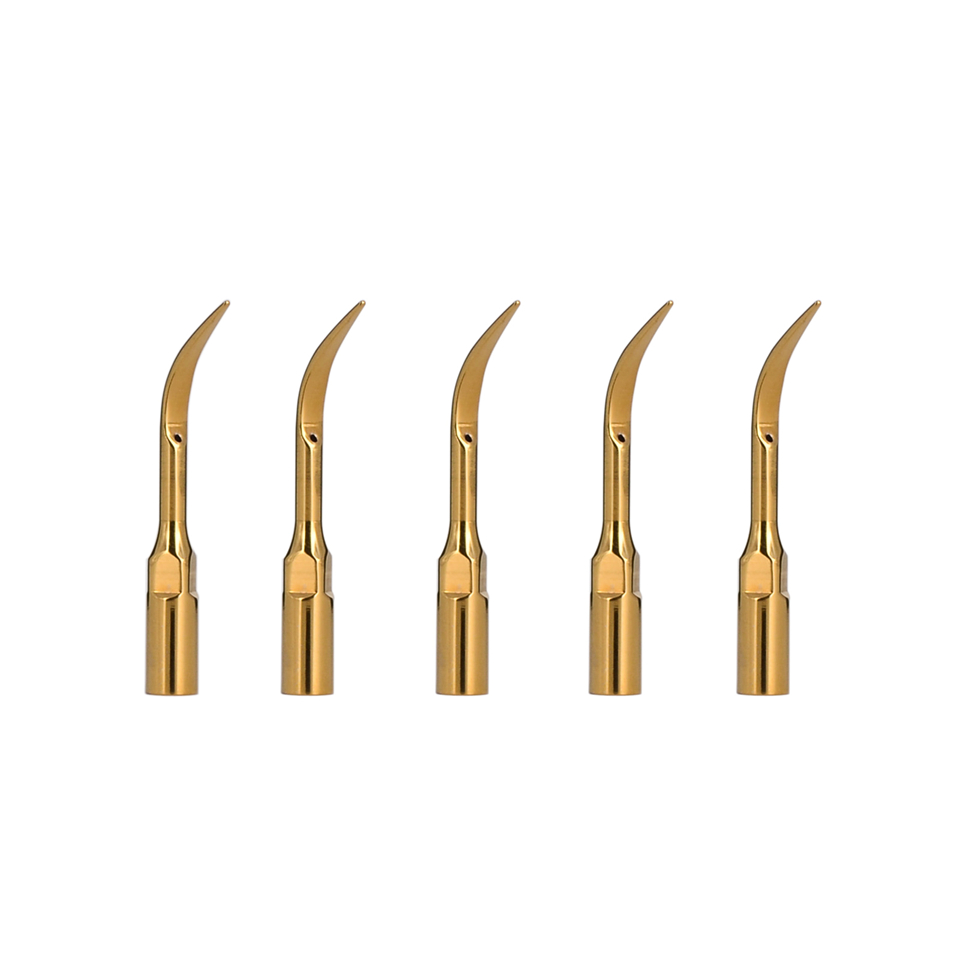 5 pcs G4T Dental Ultrasonic Scaler Tips golden scaling tips EMS woodpecker