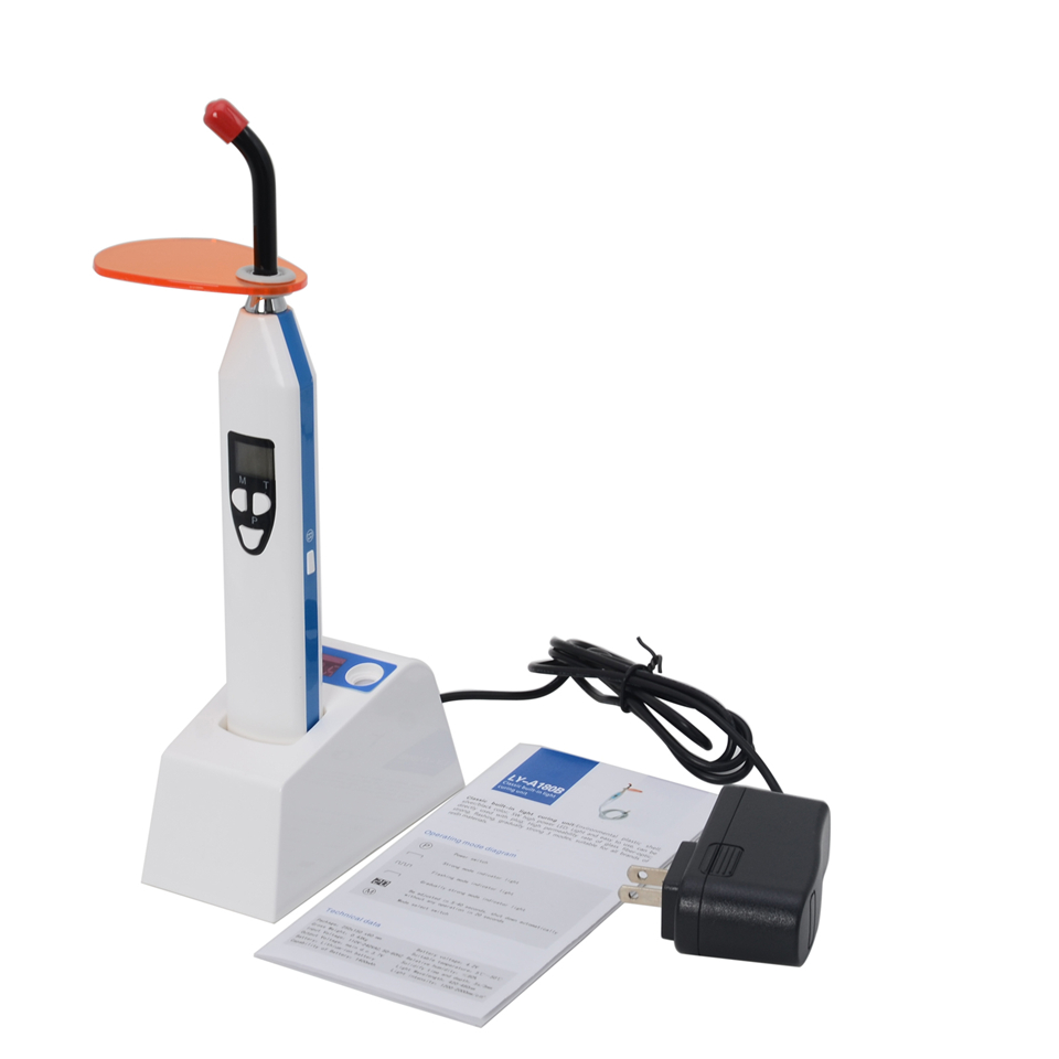 New 2 in 1 Wireless LED Dental Curing Light Lamp and Caries detection 2000MW 