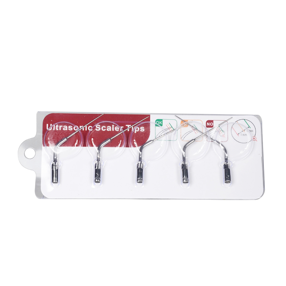 5pcs New 120° Dental Ultrasonic Handpiece E4 Endo Scaler Tips Fit EMS WOODPECKER
