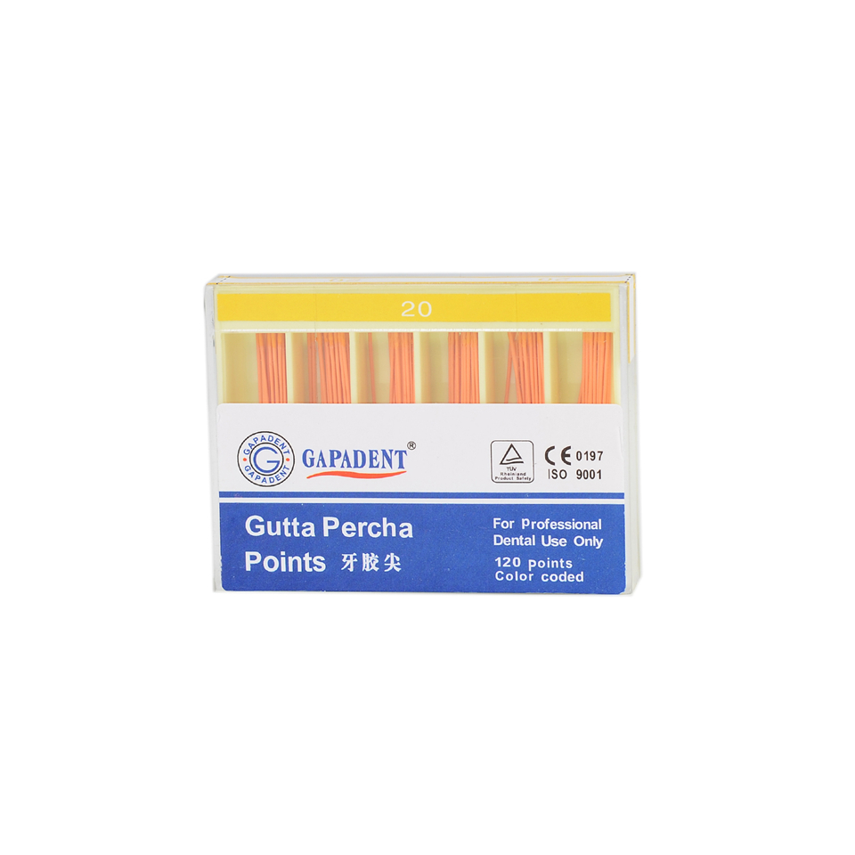 5pcs Original GAPADENT Gutta Percha Points Endo .06 #20 0.06 20 CE -S