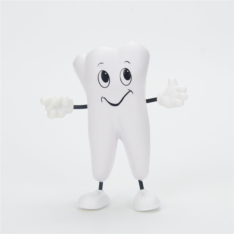 Hand Pinch Relieve Stress Tension Tooth Shape Vent Reduce Dental Decor Gift