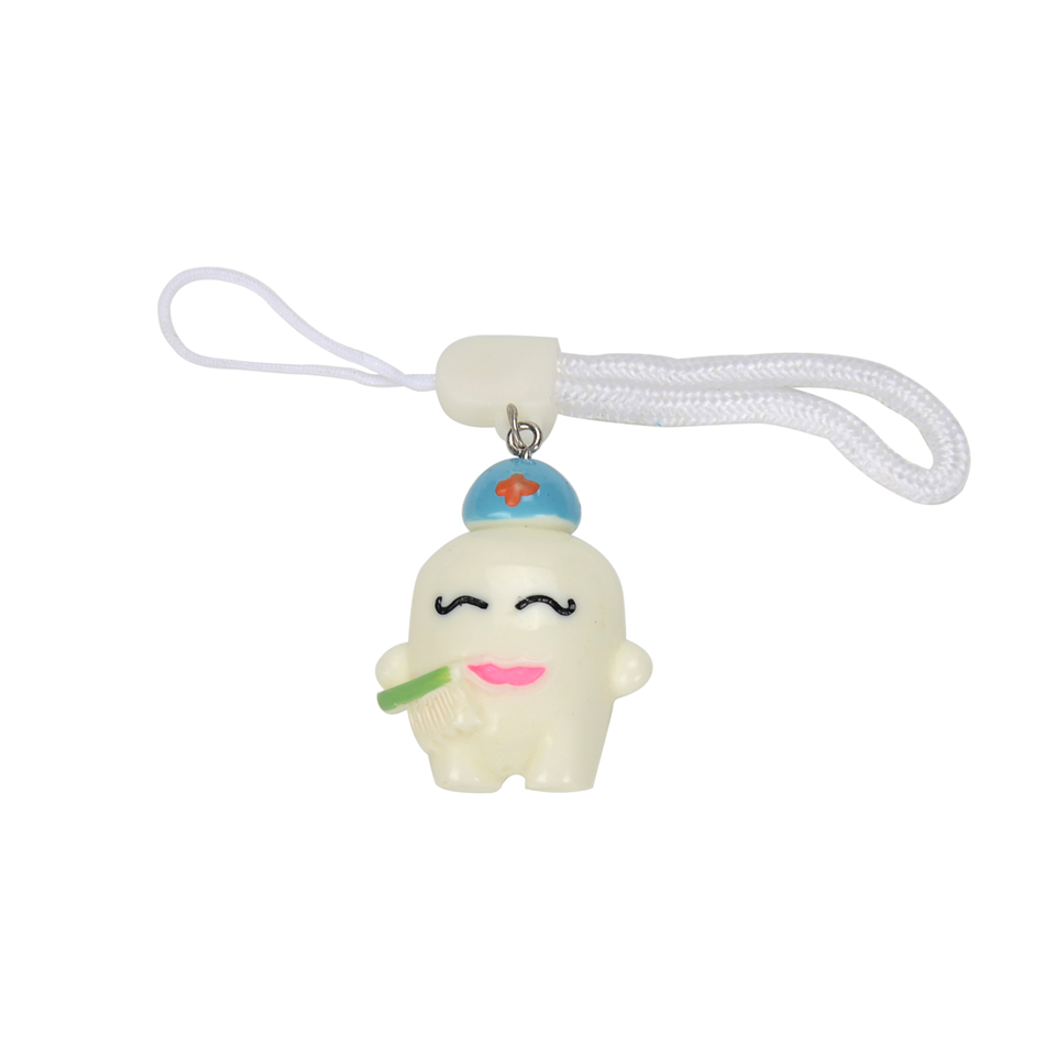 5pcs Popular And Hot Tooth Model Shape Impression Face Dental phone chains Gift