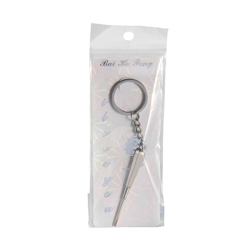 5pcs Stainless Steel Dental Mini Keychain Dentist Gift Key Chain Ring Screwdriver