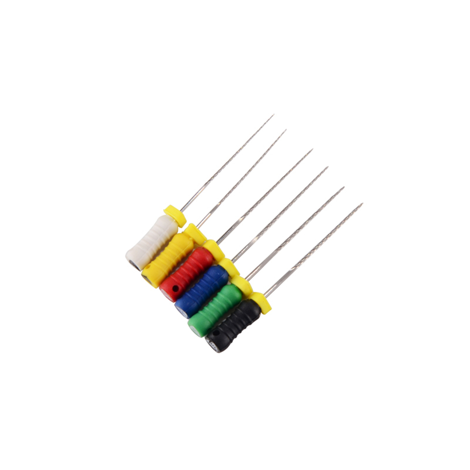 5packs Dental MANI H-FILES 25mm # 15-40 Stainless Steel Hand Use Endo Root Canal