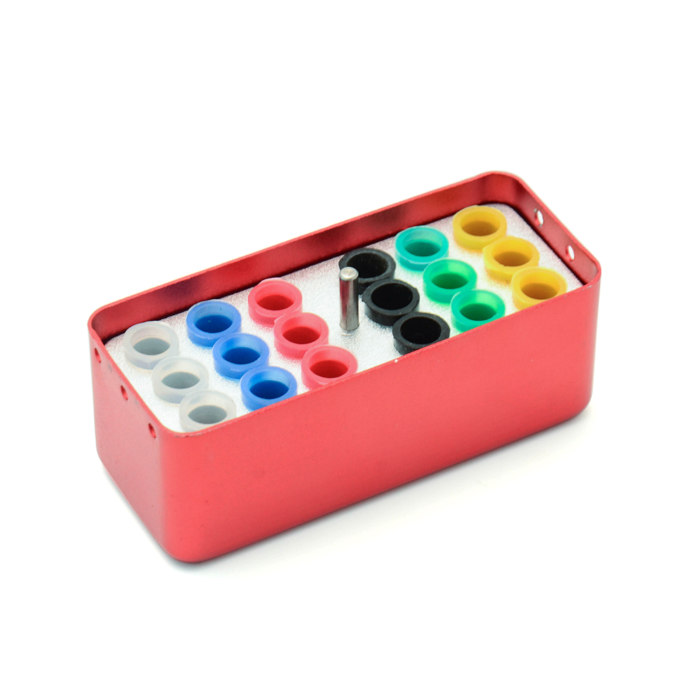 18 Holes Dental Aluminum Endo Box Gutta Percha Points Holder Case for Sterilization Use