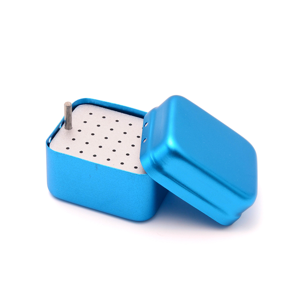 1 PC 30 Holes Dental Burs Holder Stand Autoclave Disinfection Box for Endo files