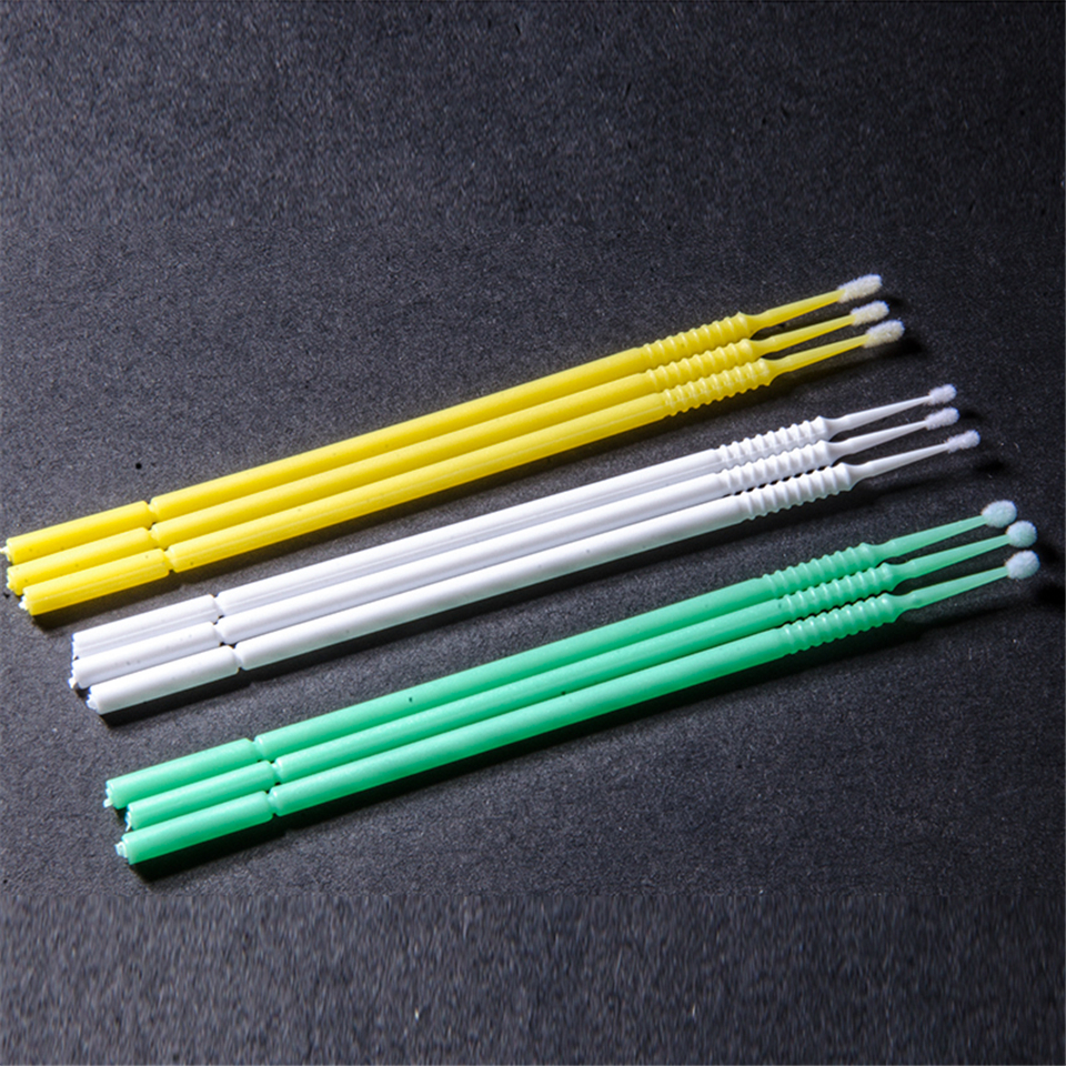 100pcs/Box 1.0/2.0/3.0mm Disposable Micro Swab Stick Brush Applicators Eyelash Extension