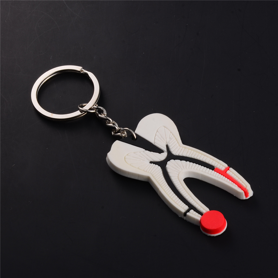 Dental Oral Clinic Gift Tooth Shaped Keychain Key Ring