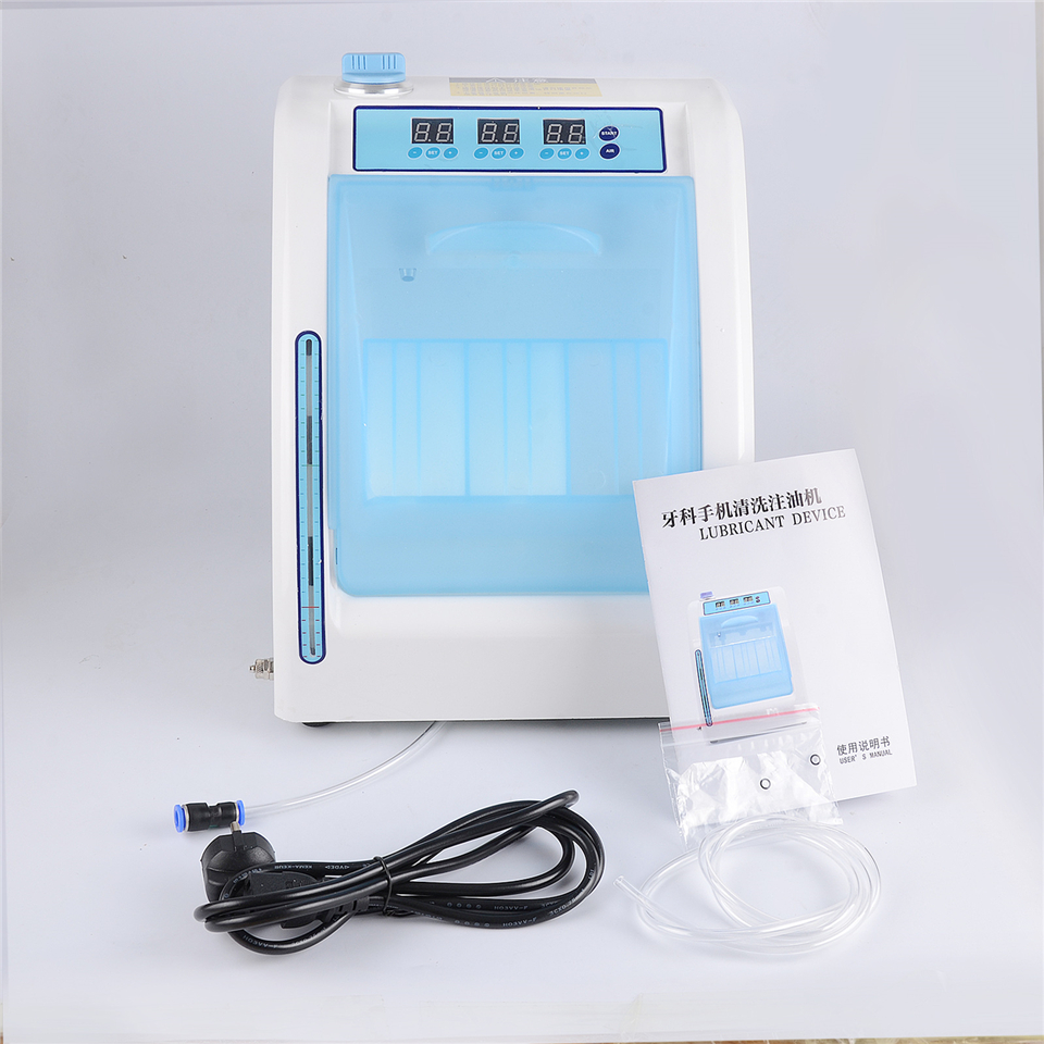Dental Handpiece Lubrication System Lubricator Cleaning Device Oiling Machine 110V