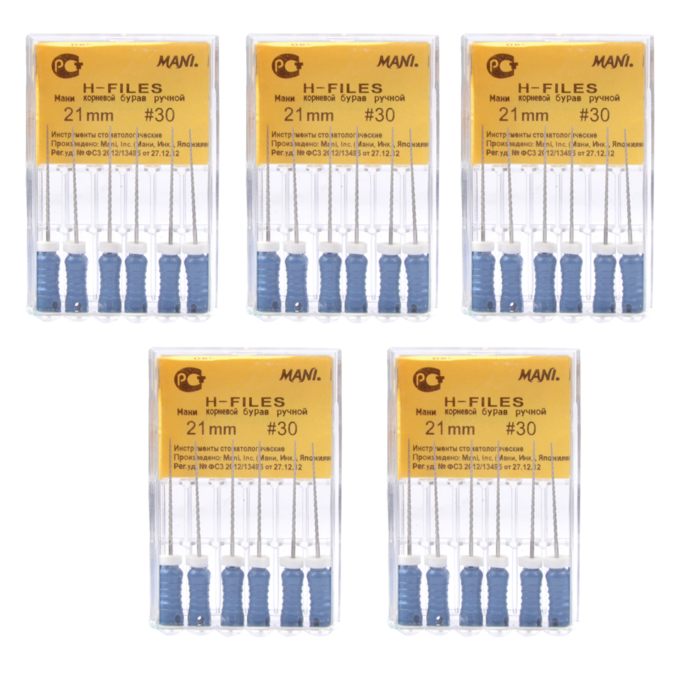 New Dental Hand Use Mani Root Canal Stainless Steel H - File 21mm #30