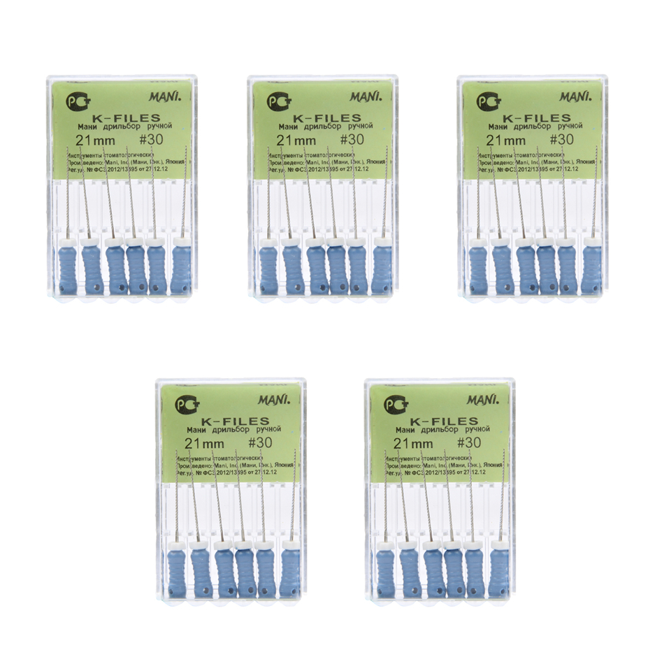 New Dental Hand Use Mani Root Canal Stainless Steel K - File 21mm #35 