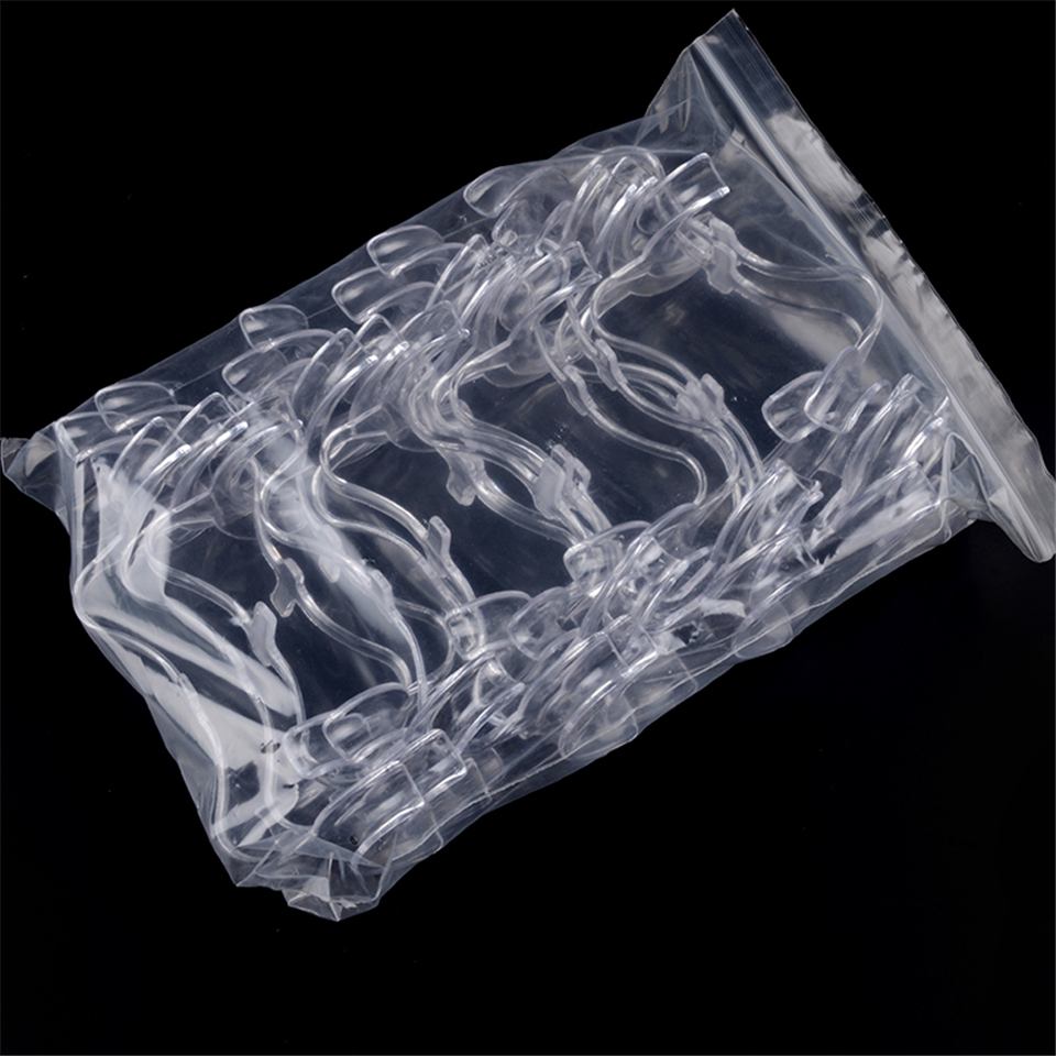 20pcs Clear Dental Teeth Whitening Cheek Retractor Mouth Opener W Type Large Size