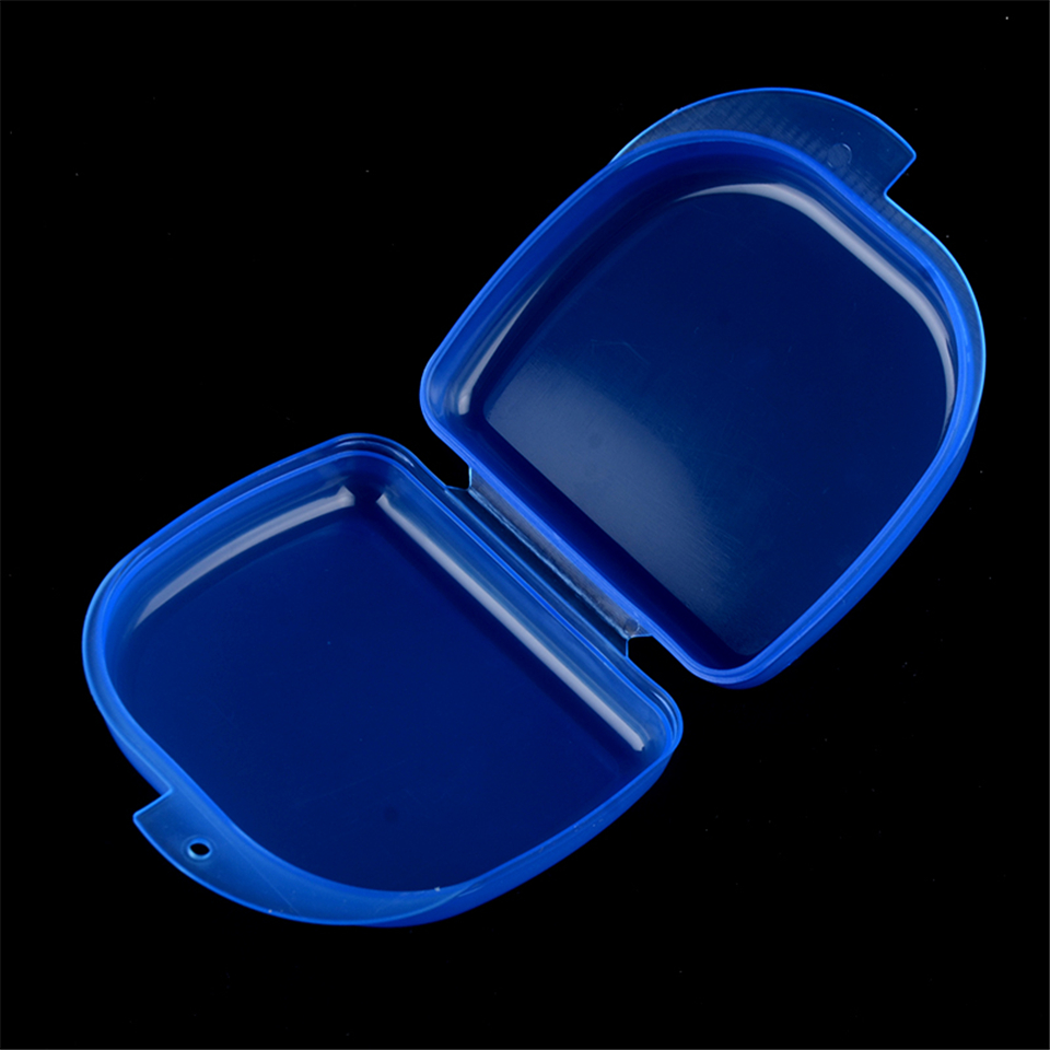 Denture Bath Appliance False Teeth Box Storage Case Rinsing Basket Container