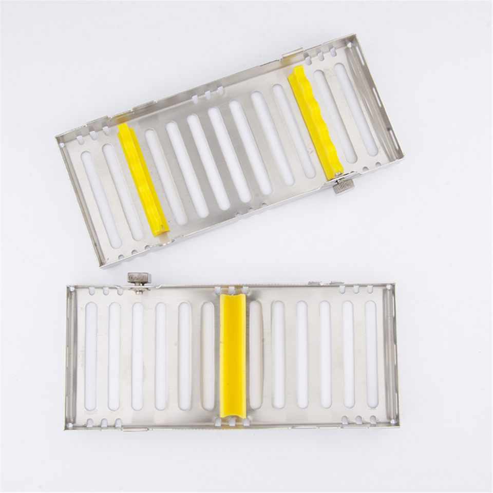Dental  Five Equipment Sterilization Cassette Rack Tray Box F Surgical Instruments
