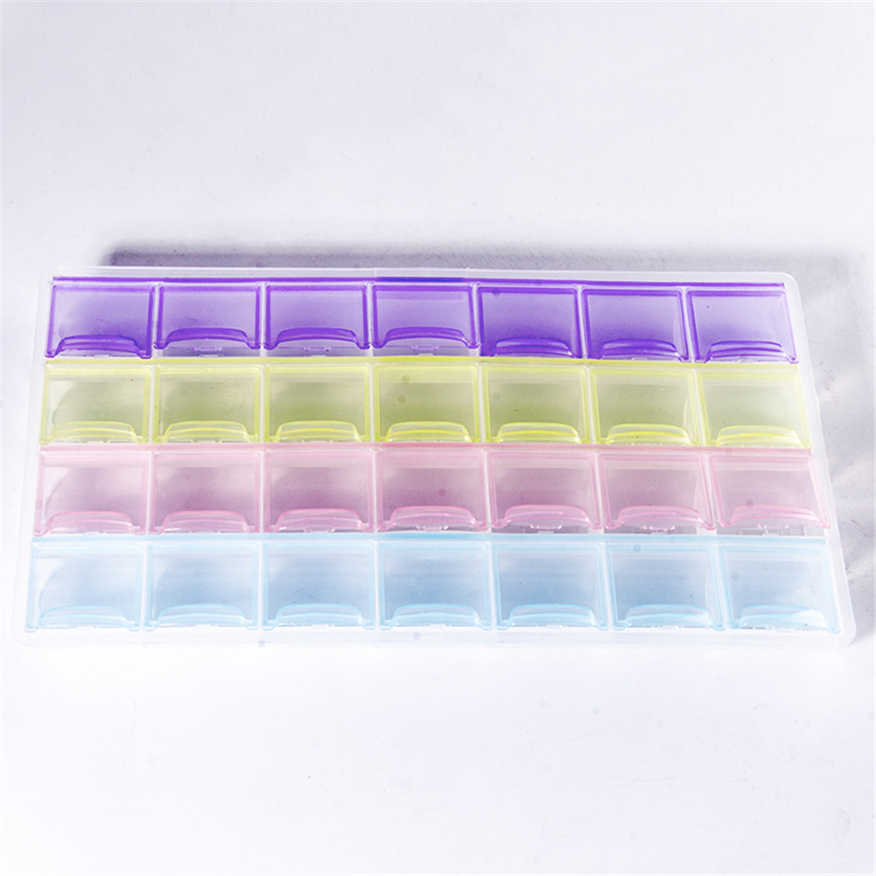 Dental Plastic Colorful Multi-Purpose Tool Box Ring Place Braces Buccal Tubes