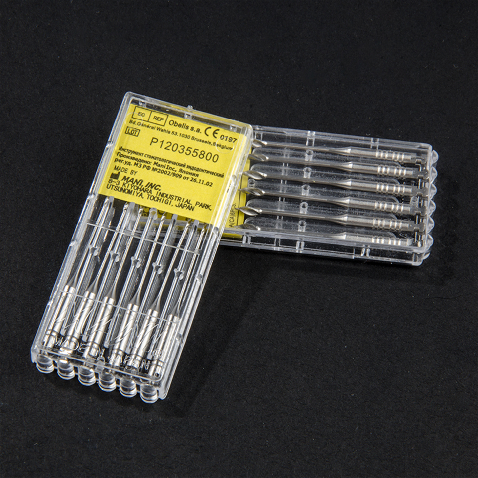 6pcs Dental MANI Gates Drills Stainless Steel pack of 32mm#2