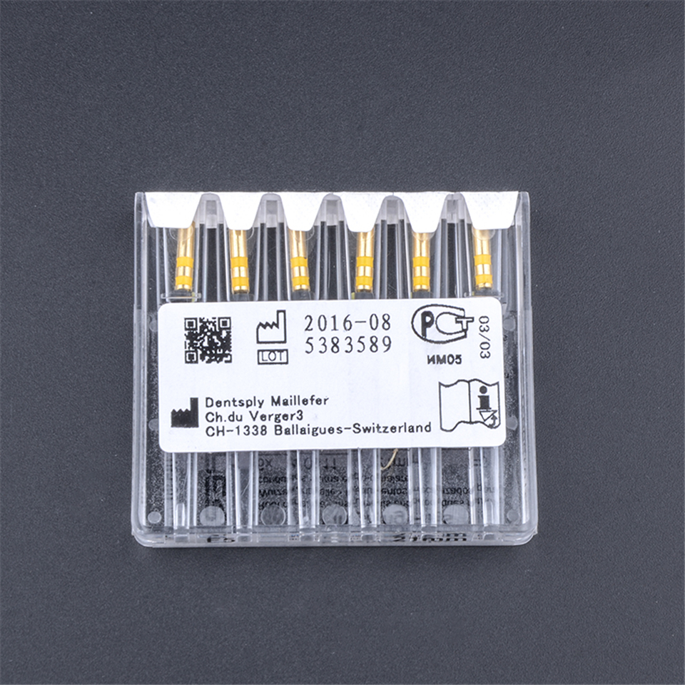 6PCS/PACK 21MM F5 ProTaper Files Niti Dental Dentsply Rotary For Macbine Use