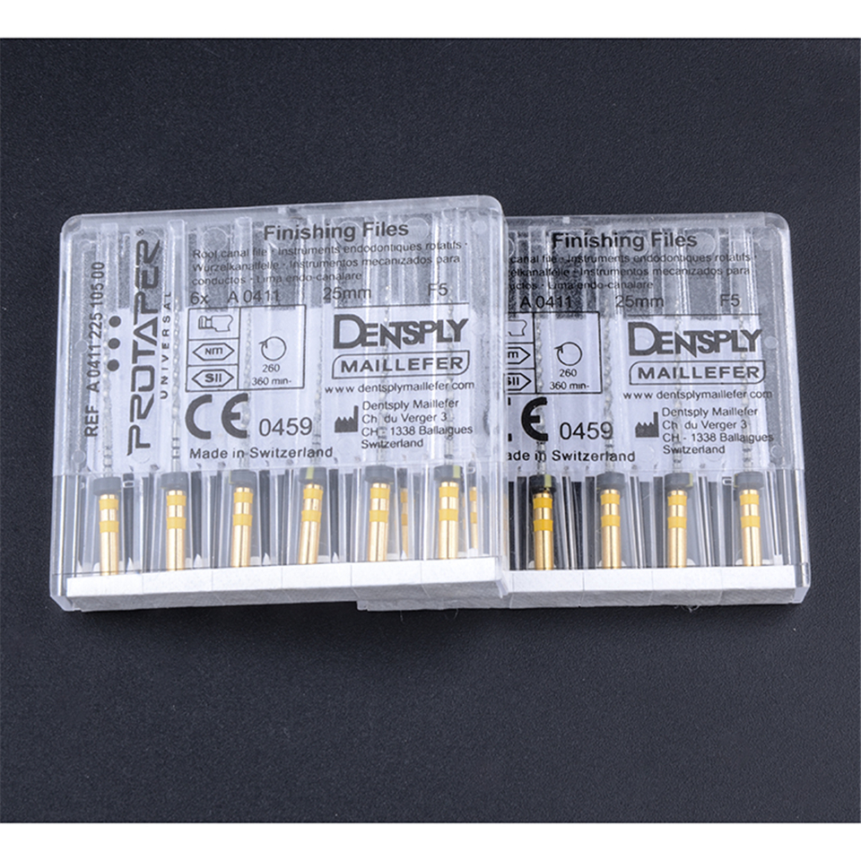 6PCS/PACK 25MM F5 ProTaper Files Niti Dental Dentsply Rotary For Macbine Use
