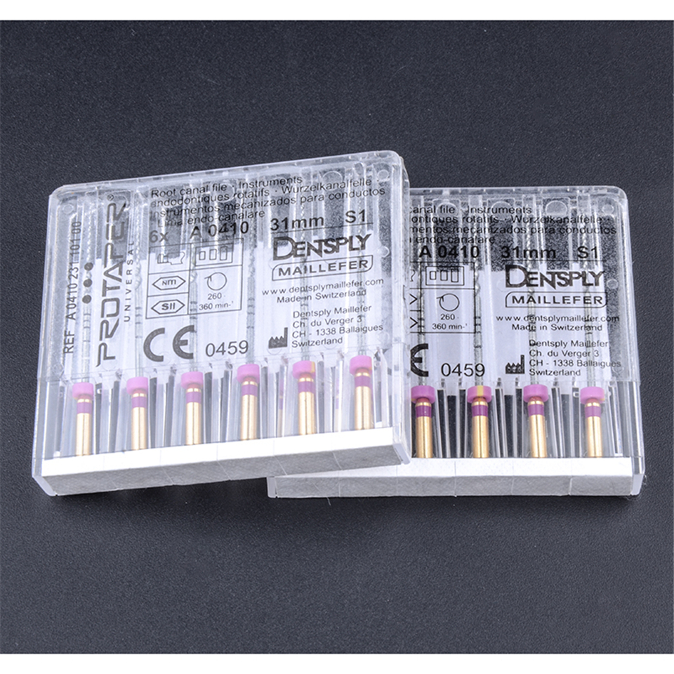 6PCS/PACK 21MM S1 ProTaper Files Niti Dental Dentsply Rotary For Macbine Use