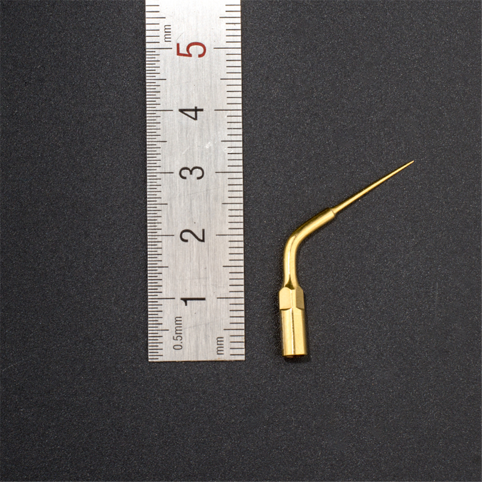 CE Proved Dental Ultrasonic Scaler Endodontics Goldplated Tip E5T Fit Woodpecker EMS