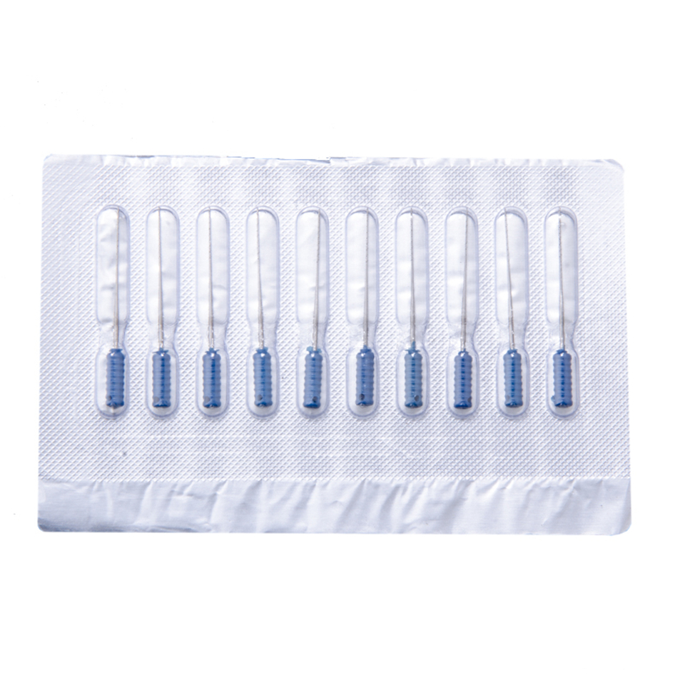 10pcs DENSPLAY Dental Barbed Broaches Endodontic Needles 40#